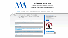 What Meresse-avocat.com website looked like in 2020 (3 years ago)