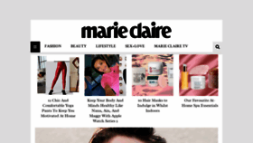 What Marieclaire.com.my website looked like in 2020 (3 years ago)