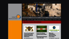 What Muehlacker.de website looked like in 2020 (4 years ago)