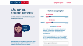 What Minilaan.dk website looked like in 2020 (3 years ago)