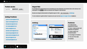 What Mail1a.de website looked like in 2020 (3 years ago)