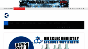 What Musclechemistry.com website looked like in 2020 (3 years ago)