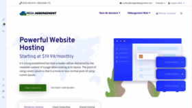 What Megahebergement.com website looked like in 2020 (3 years ago)