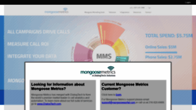 What Mongoosemetrics.com website looked like in 2020 (3 years ago)