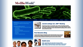 What Medbioworld.com website looked like in 2020 (3 years ago)