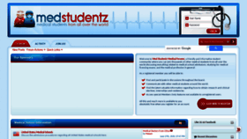 What Medstudentz.com website looked like in 2020 (3 years ago)