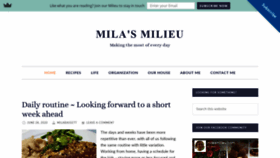What Milasmilieu.com website looked like in 2020 (3 years ago)