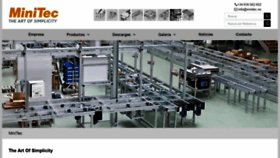 What Minitec.es website looked like in 2020 (5 years ago)