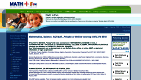 What Mathplusfun.com website looked like in 2020 (3 years ago)
