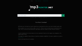 What Mp3hunter.net website looked like in 2020 (3 years ago)