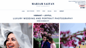 What Mariamsaifan.com website looked like in 2020 (3 years ago)