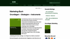 What Marketing-buch.com website looked like in 2020 (3 years ago)