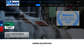 What Mohanstailors.com website looked like in 2020 (3 years ago)