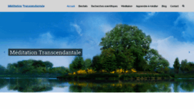What Meditation-transcendantale-paris.com website looked like in 2020 (3 years ago)