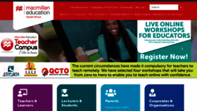 What Macmillan.co.za website looked like in 2020 (3 years ago)