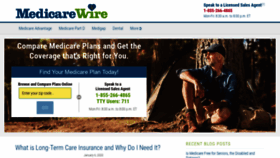 What Medicarewire.com website looked like in 2020 (3 years ago)
