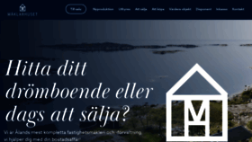 What Maklarhuset.ax website looked like in 2020 (3 years ago)