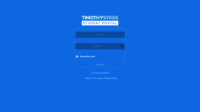 What Members.timothysykes.com website looked like in 2020 (3 years ago)