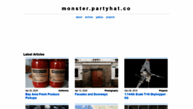What Monster.partyhat.co website looked like in 2020 (3 years ago)