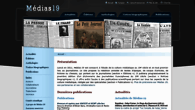 What Medias19.org website looked like in 2020 (3 years ago)