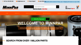 What Minnparbackhoeparts.com website looked like in 2020 (3 years ago)
