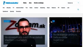 What Mediaguru.cz website looked like in 2020 (3 years ago)