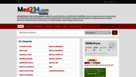 What Med234.com website looked like in 2020 (3 years ago)