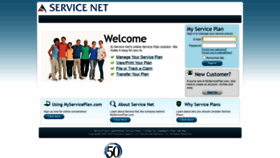 What Myserviceplan.com website looked like in 2020 (3 years ago)