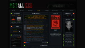 What Metallized.it website looked like in 2020 (5 years ago)