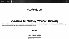 What Monkeywrenchbrewing.com website looked like in 2020 (3 years ago)