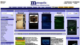 What Metropolis-verlag.de website looked like in 2020 (3 years ago)