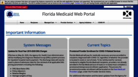 What Mymedicaid-florida.com website looked like in 2020 (3 years ago)