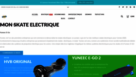 What Monskateelectrique.com website looked like in 2020 (3 years ago)