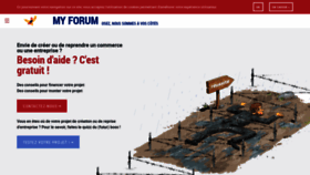What My-forum.fr website looked like in 2020 (3 years ago)