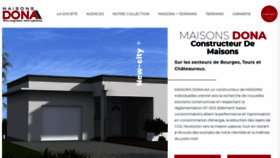 What Maisonsdona.fr website looked like in 2020 (3 years ago)
