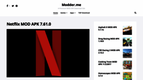 What Modder.me website looked like in 2020 (3 years ago)
