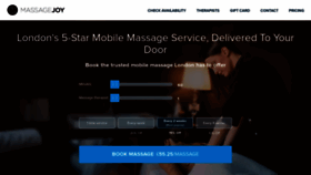 What Massagejoy.co.uk website looked like in 2020 (3 years ago)