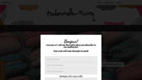 What Mademoisellemacaron.co.uk website looked like in 2020 (3 years ago)