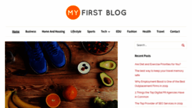 What Myfirstblog.org website looked like in 2020 (3 years ago)
