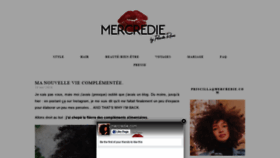 What Mercredie.com website looked like in 2020 (3 years ago)