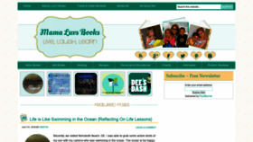 What Mamaluvsbooks.com website looked like in 2020 (3 years ago)