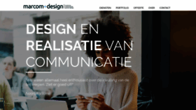 What Marcomplusdesign.nl website looked like in 2020 (3 years ago)