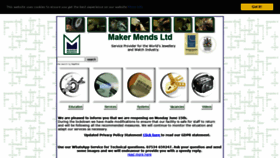 What Makermends.com website looked like in 2020 (3 years ago)