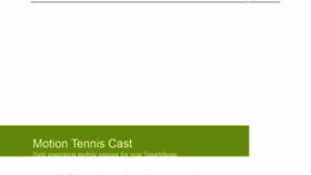 What Motiontennis.tv website looked like in 2020 (3 years ago)