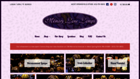 What Memorylanelamps.com website looked like in 2020 (3 years ago)