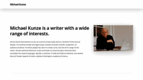 What Michaelkunze.info website looked like in 2020 (3 years ago)