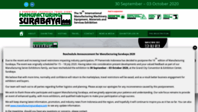What Manufacturingsurabaya.com website looked like in 2020 (3 years ago)