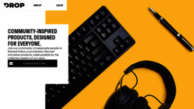 What Massdrop.com website looked like in 2020 (3 years ago)