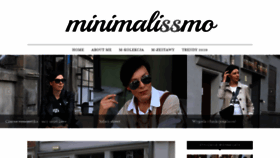 What Minimalissmo.pl website looked like in 2020 (3 years ago)