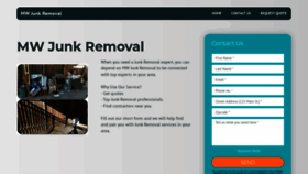 What Mwjunkremoval.com website looked like in 2020 (3 years ago)